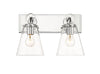 HARPER luminaire mural chrome 483-2V-CH| Luminaire Plus.ca