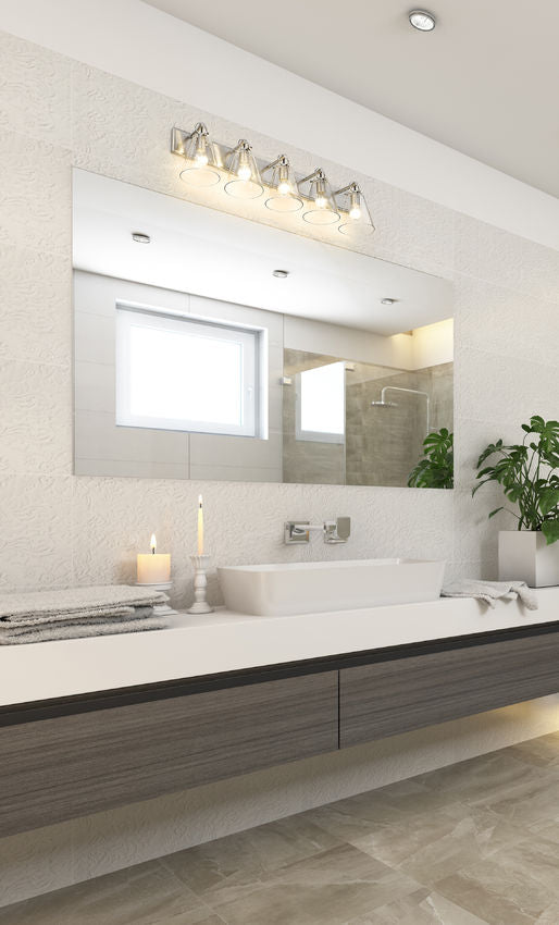 HARPER luminaire mural nickel brossé 483-5V-BN | Luminaire Plus.ca