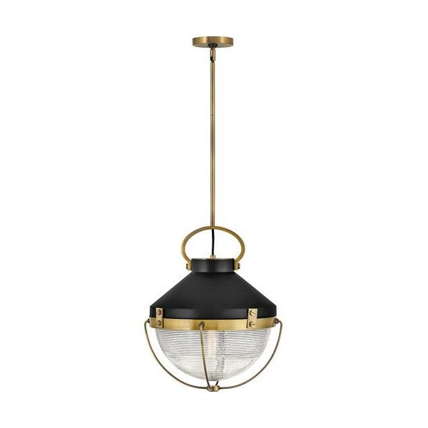 CREW luminaire suspendu noir et doré 4844HB