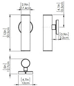 POND INLET luminaire extérieur noir DVP45772MFO+BK | Luminaire Plus.ca