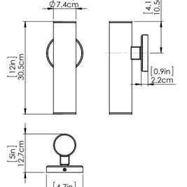 POND INLET luminaire extérieur noir DVP45772MFO+BK | Luminaire Plus.ca