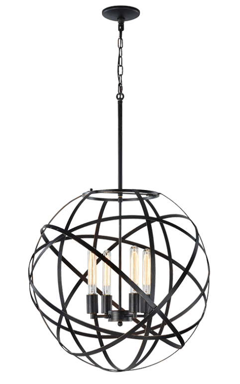 ATOM luminaire suspendu noir C57804BK