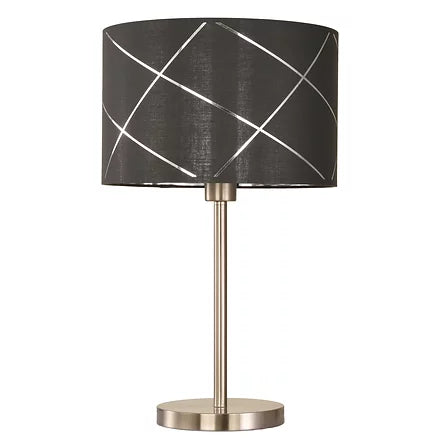 PRUGA lampe noire, dorée et argent CN 9402-SNGBS | Luminaire Plus.ca