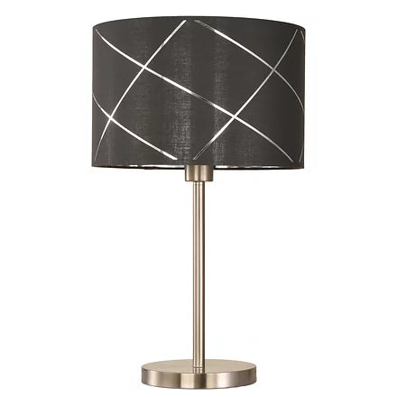 PRUGA lampe de table noir, doré et argent CN 9402-SNGBS
