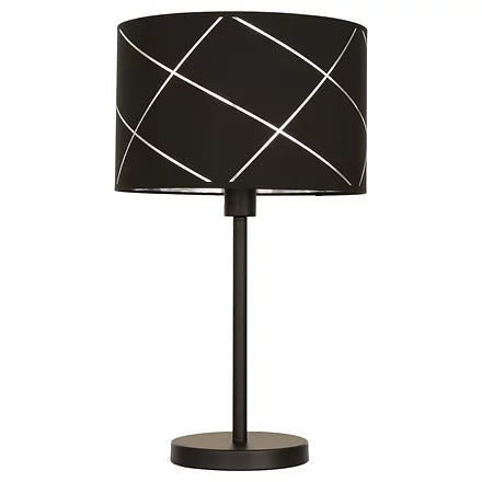 PRUGA lampe de table noir et argent CN 9402-BKBSL
