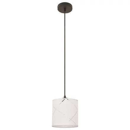 PRUGA luminaire suspendu noir et blanc CN 9401-BKWHT