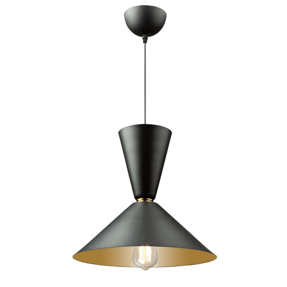 TEMPO luminaire suspendu noir et doré SC13292BK | Luminaire Plus.ca