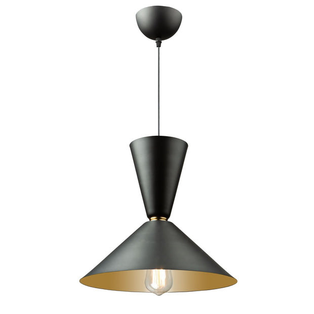 TEMPO luminaire suspendu noir et doré SC13292BK | Luminaire Plus.ca