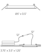 ENCASTRÉ 4'' nickel brossé 5004-CC-SN