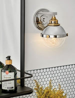FLETCHER luminaire mural nickel brossé et doré 5170PN