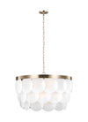 MELLITA luminaire doré et pastilles de verre | Luminaire Plus.ca