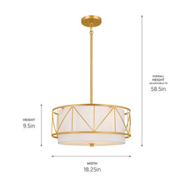 BIRKLEIGH luminaire plafonnier et suspendu doré 52075CLG | Luminaire Plus.ca