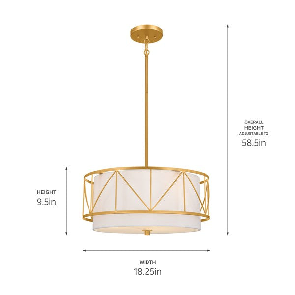 BIRKLEIGH luminaire plafonnier et suspendu doré 52075CLG | Luminaire Plus.ca