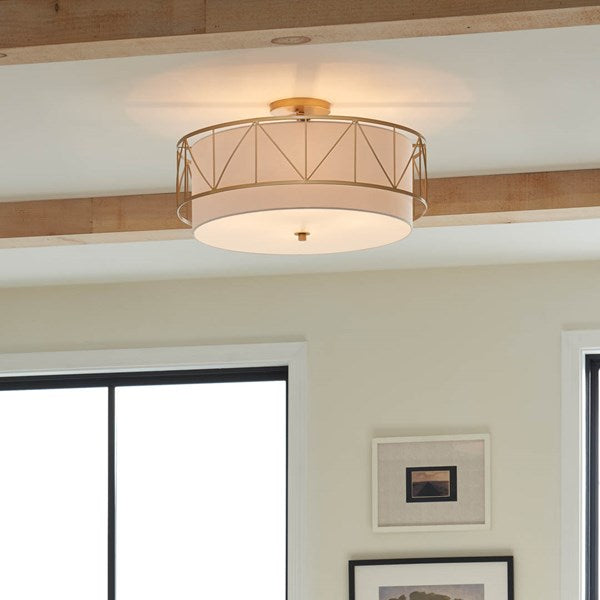 BIRKLEIGH luminaire plafonnier doré 52076CLG | Luminaire Plus.ca