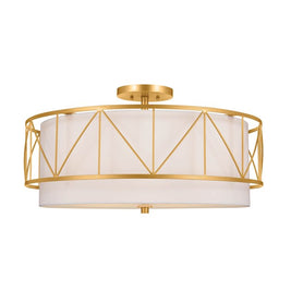 BIRKLEIGH luminaire plafonnier doré 52076CLG | Luminaire Plus.ca
