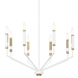 ARMAND luminaire suspendu blanc et doré 52349WH | Luminaire Plus.ca