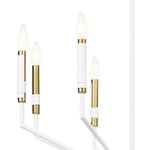 ARMAND luminaire suspendu blanc et doré 52349WH | Luminaire Plus.ca