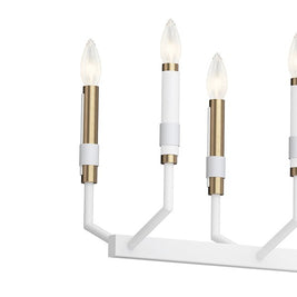 ARMAND luminaire suspendu blanc et doré 52350WH | Luminaire Plus .ca