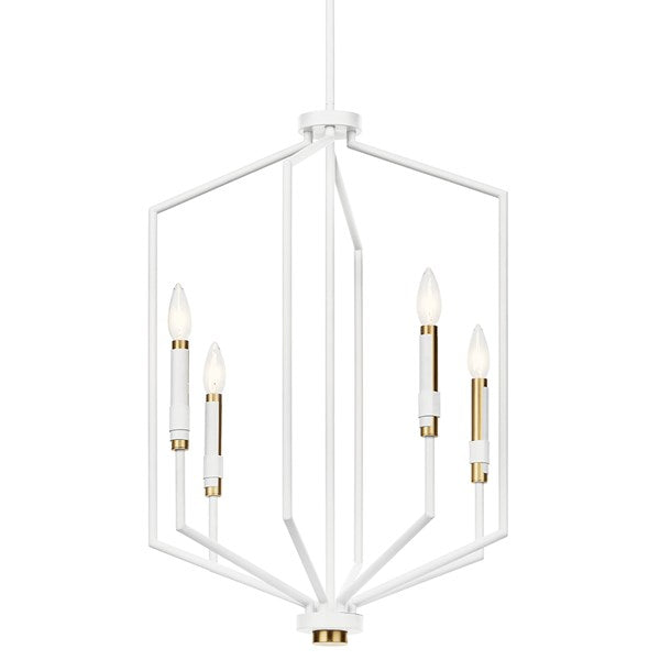 ARMAND luminaire suspendu blanc et doré 52351WH | luminaire Plus.ca