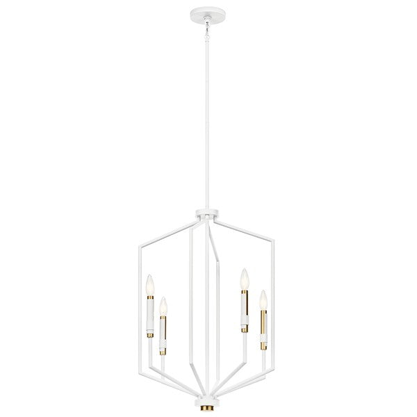 ARMAND luminaire suspendu blanc et doré 52351WH | luminaire Plus.ca