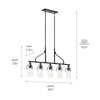EVERETT luminaire suspendu noir 52379BK | Luminaire Plus.ca