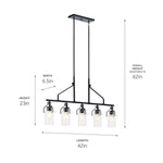 EVERETT luminaire suspendu noir 52379BK | Luminaire Plus.ca