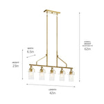 EVERETT luminaire suspendu doré 52379NBR