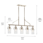 EVERETT luminaire suspendu chrome 52379PN | Luminaire Plus.ca