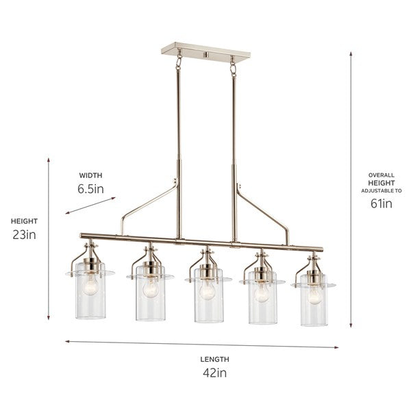EVERETT luminaire suspendu chrome 52379PN | Luminaire Plus.ca