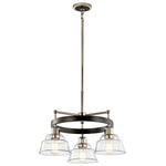 EASTMONT luminaire suspendu chrome et effet bois 52402PN