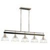 EASTMONT luminaire suspendu chrome et effet bois 52404PN