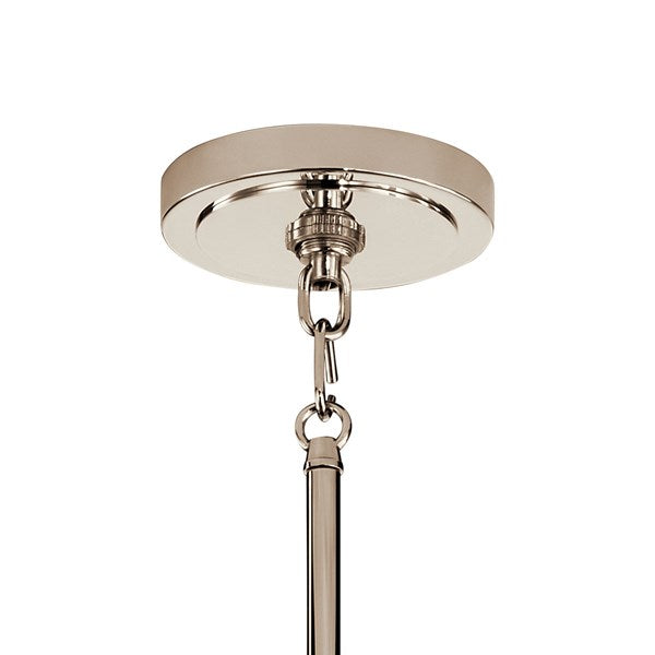 EASTMONT luminaire suspendu chrome et effet bois 52405PN