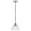 EASTMONT luminaire suspendu chrome et effet bois 52405PN