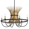 BAILE luminaire suspendu noir et doré 52458BK