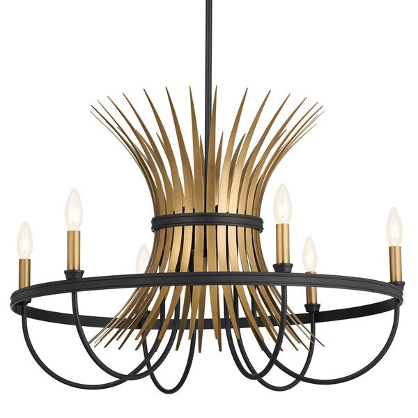BAILE luminaire suspendu noir et doré 52458BK