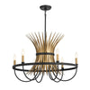 BAILE luminaire suspendu noir et doré 52458BK