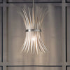 BAILE luminaire suspendu nickel brossé et grège 52460NI