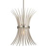 BAILE luminaire suspendu nickel brossé et grège 52460NI