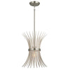 BAILE luminaire suspendu nickel brossé et grège 52460NI