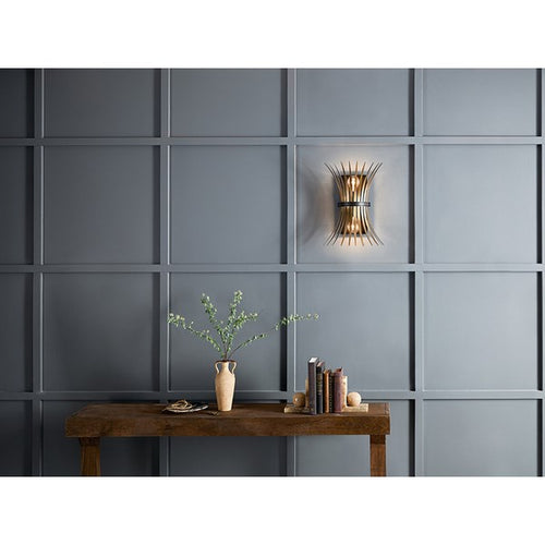 BAILE luminaire mural noir et doré 52461BK | Luminaire Plus.ca