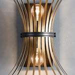 BAILE luminaire mural noir et doré 52461BK | Luminaire Plus.ca