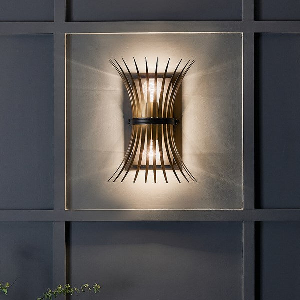 BAILE luminaire mural noir et doré 52461BK | Luminaire Plus.ca