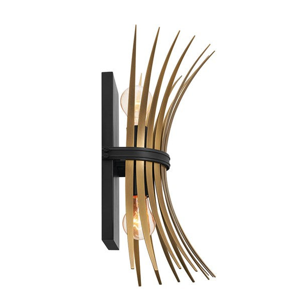 BAILE luminaire mural noir et doré 52461BK | Luminaire Plus.ca