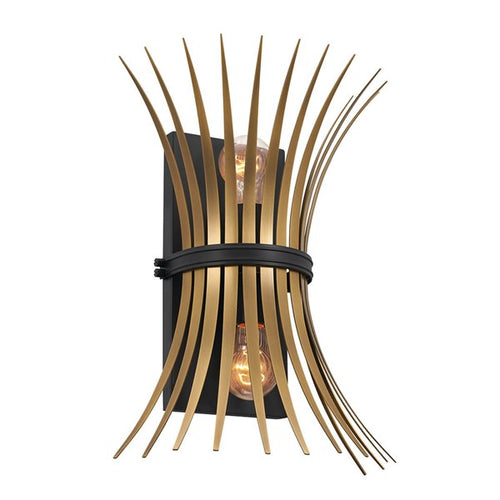 BAILE luminaire mural noir et doré 52461BK | Luminaire Plus.ca