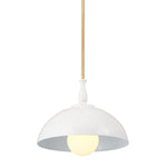 FIRA luminaire suspendu blanc et doré 52476WH | Luminaire Plus.ca
