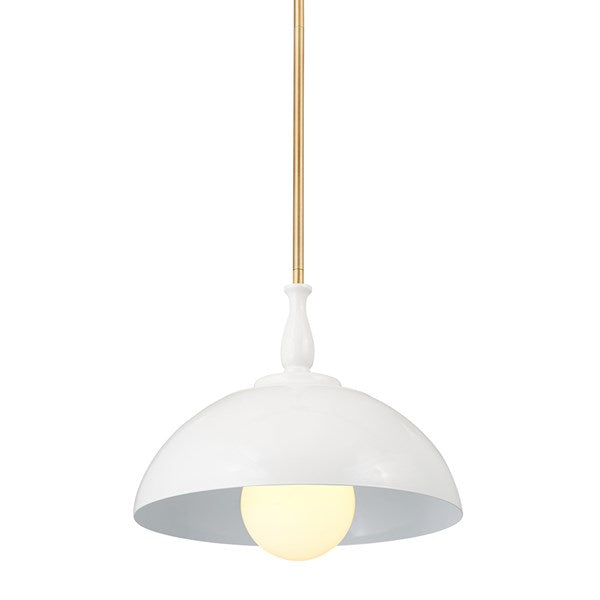 FIRA luminaire suspendu blanc et doré 52476WH | Luminaire Plus.ca