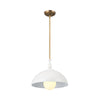 FIRA luminaire suspendu blanc et doré 52476WH | Luminaire Plus.ca