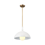 FIRA luminaire suspendu blanc et doré 52476WH | Luminaire Plus.ca
