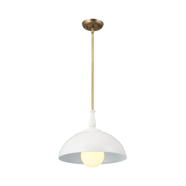 FIRA luminaire suspendu blanc et doré 52476WH | Luminaire Plus.ca