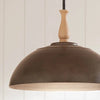 FIRA luminaire suspendu gris et effet bois 52477AVI